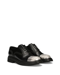 Chaussures derby en caoutchouc noires Dolce & Gabbana
