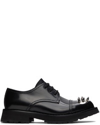 Chaussures derby en cuir à clous noires Alexander McQueen