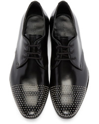 Chaussures derby en cuir à clous noires Alexander McQueen