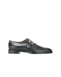 Chaussures derby en cuir à clous noires Givenchy