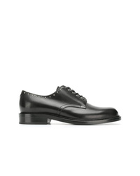 Chaussures derby en cuir à clous noires Saint Laurent