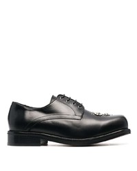 Chaussures derby en cuir à clous noires Stefan Cooke