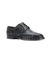 Chaussures derby en cuir à clous noires Dolce & Gabbana