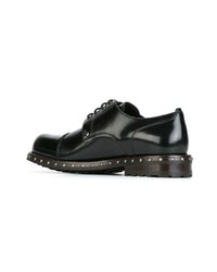 Chaussures derby en cuir à clous noires Dolce & Gabbana