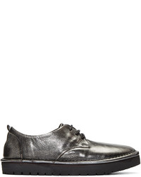 Chaussures derby en cuir argentées Marsèll Gomma