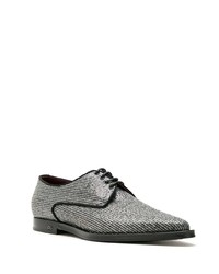 Chaussures derby en cuir argentées Dolce & Gabbana
