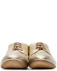 Chaussures derby en cuir beiges Marsèll