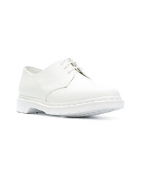 Chaussures derby en cuir blanches Dr. Martens