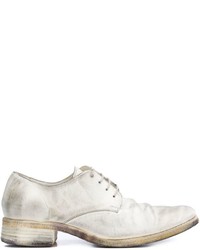 Chaussures derby en cuir blanches A Diciannoveventitre