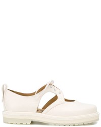 Chaussures derby en cuir blanches Aalto