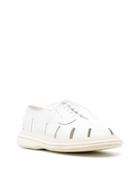 Chaussures derby en cuir blanches The Antipode