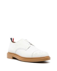 Chaussures derby en cuir blanches Thom Browne
