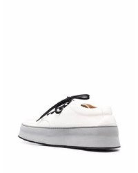 Chaussures derby en cuir blanches Marsèll