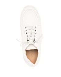 Chaussures derby en cuir blanches Marsèll