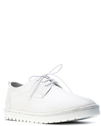 Chaussures derby en cuir blanches Marsèll