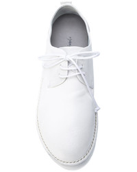 Chaussures derby en cuir blanches Marsèll