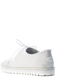 Chaussures derby en cuir blanches Marsèll