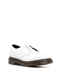 Chaussures derby en cuir blanches Dr. Martens