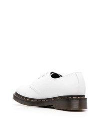 Chaussures derby en cuir blanches Dr. Martens