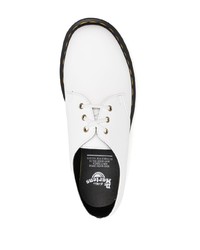 Chaussures derby en cuir blanches Dr. Martens