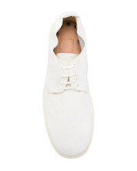 Chaussures derby en cuir blanches Guidi