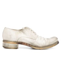 Chaussures derby en cuir blanches A Diciannoveventitre