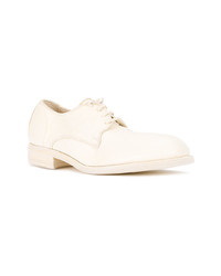 Chaussures derby en cuir blanches Guidi