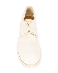 Chaussures derby en cuir blanches Guidi