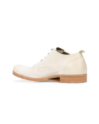 Chaussures derby en cuir blanches Taichi Murakami