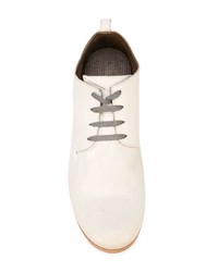 Chaussures derby en cuir blanches Taichi Murakami