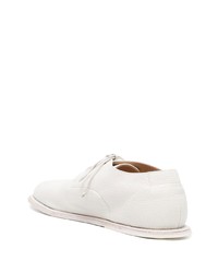 Chaussures derby en cuir blanches Marsèll