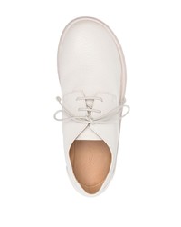 Chaussures derby en cuir blanches Marsèll