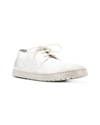 Chaussures derby en cuir blanches Marsèll