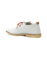 Chaussures derby en cuir blanches Marc Jacobs