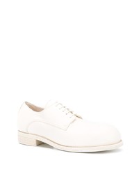 Chaussures derby en cuir blanches Guidi