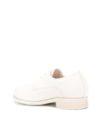 Chaussures derby en cuir blanches Guidi