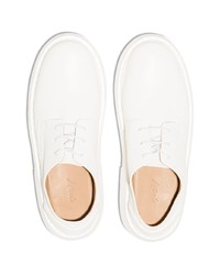 Chaussures derby en cuir blanches Marsèll