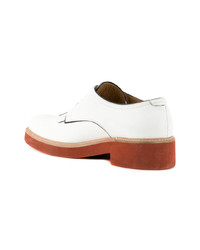 Chaussures derby en cuir blanches DSQUARED2