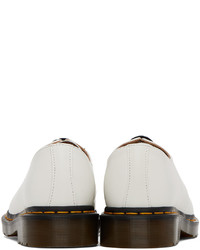 Chaussures derby en cuir blanches Dr. Martens