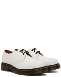 Chaussures derby en cuir blanches Dr. Martens