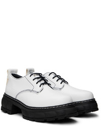 Chaussures derby en cuir blanches Viron