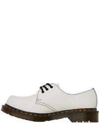 Chaussures derby en cuir blanches Comme des Garcons Homme Deux