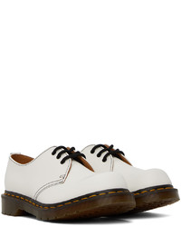 Chaussures derby en cuir blanches Comme des Garcons Homme Deux