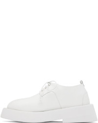 Chaussures derby en cuir blanches Marsèll