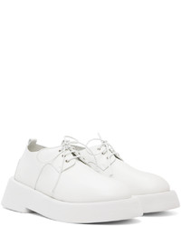 Chaussures derby en cuir blanches Marsèll