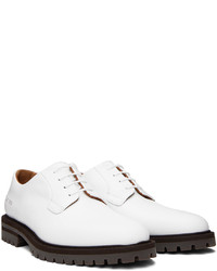 Chaussures derby en cuir blanches Common Projects