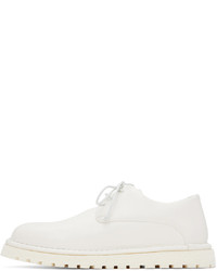 Chaussures derby en cuir blanches Marsèll