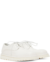 Chaussures derby en cuir blanches Marsèll