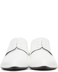 Chaussures derby en cuir blanches Jil Sander