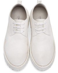 Chaussures derby en cuir blanches Marsèll Gomma